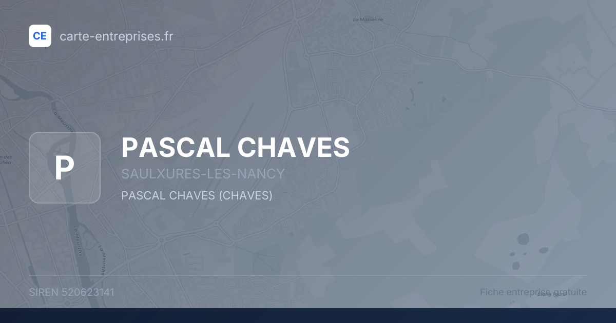 PASCAL CHAVES — 520623141 — fiche entreprise