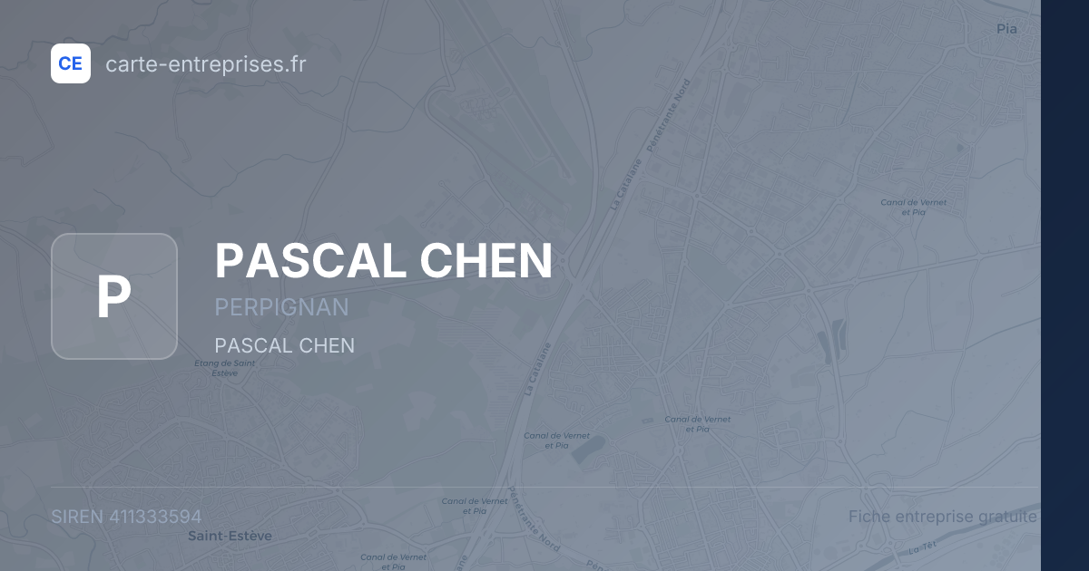 PASCAL CHEN — 411333594 — fiche entreprise