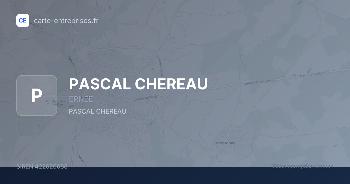 PASCAL CHEREAU — 422620088 — fiche entreprise