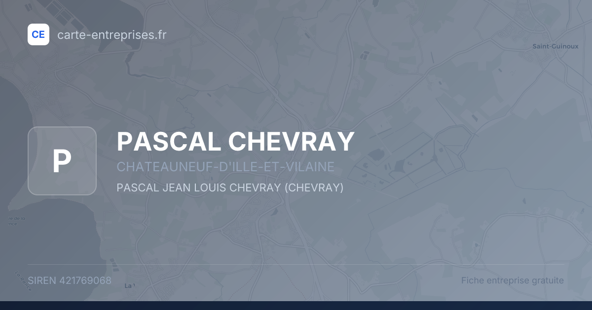 PASCAL CHEVRAY — 421769068 — fiche entreprise