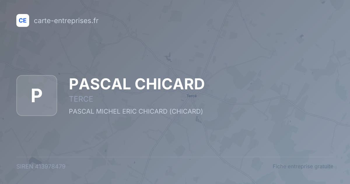 PASCAL CHICARD — 413978479 — fiche entreprise