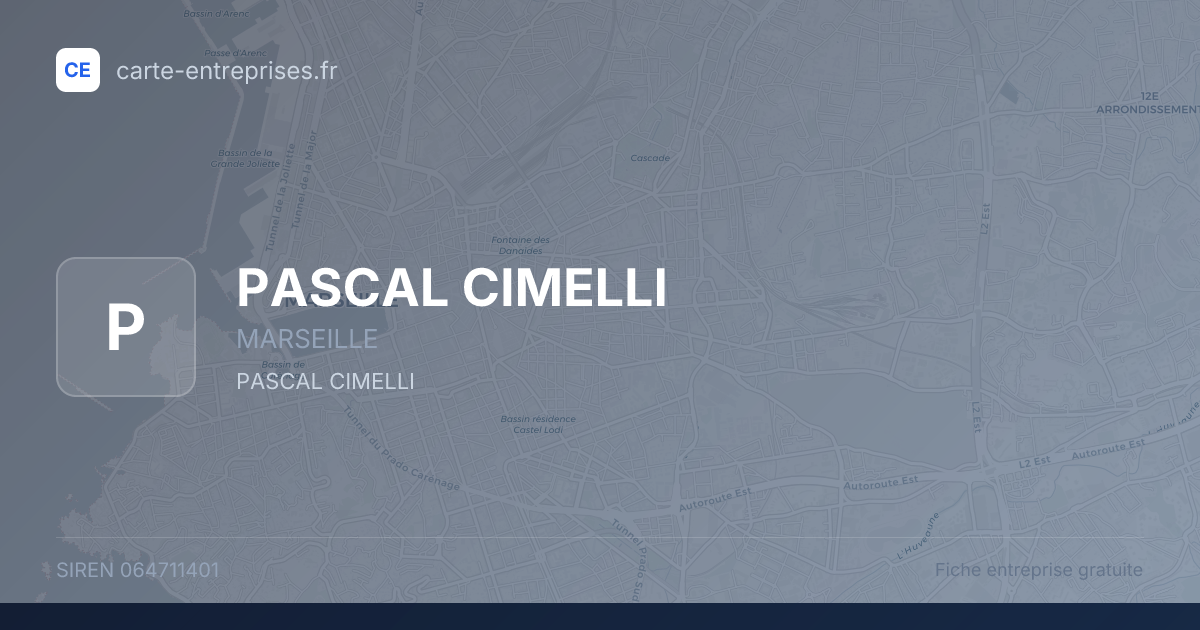 PASCAL CIMELLI — 064711401 — fiche entreprise