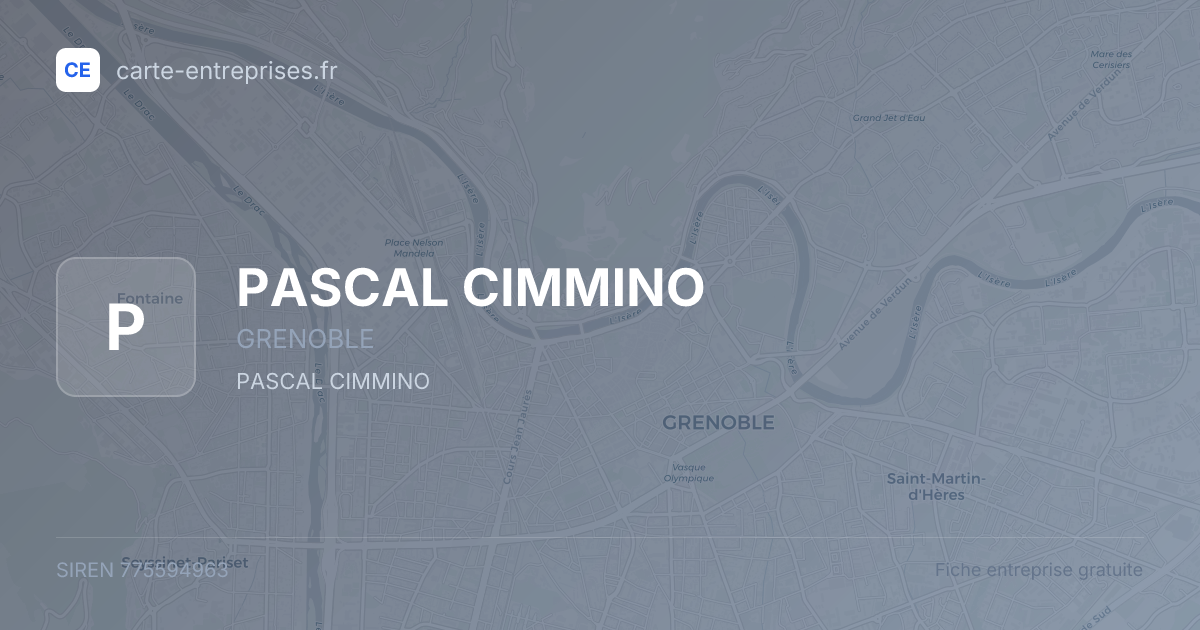 PASCAL CIMMINO — 775594963 — fiche entreprise