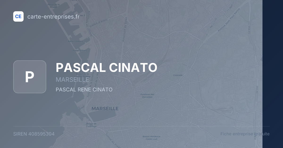PASCAL CINATO — 408595304 — fiche entreprise