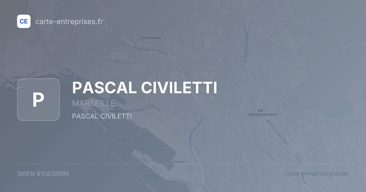 PASCAL CIVILETTI — 810838995 — fiche entreprise