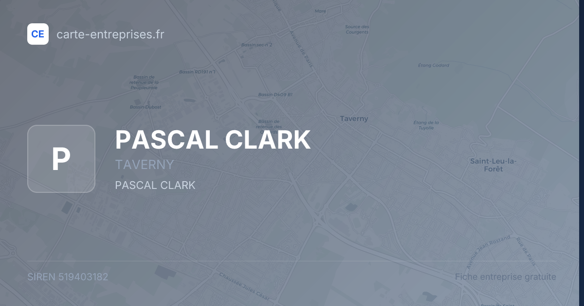 PASCAL CLARK — 519403182 — fiche entreprise