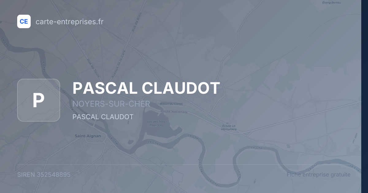 PASCAL CLAUDOT — 352548895 — fiche entreprise