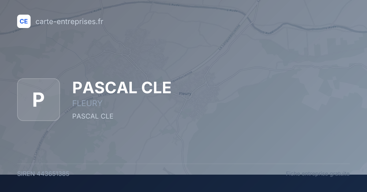 PASCAL CLE — 443651385 — fiche entreprise