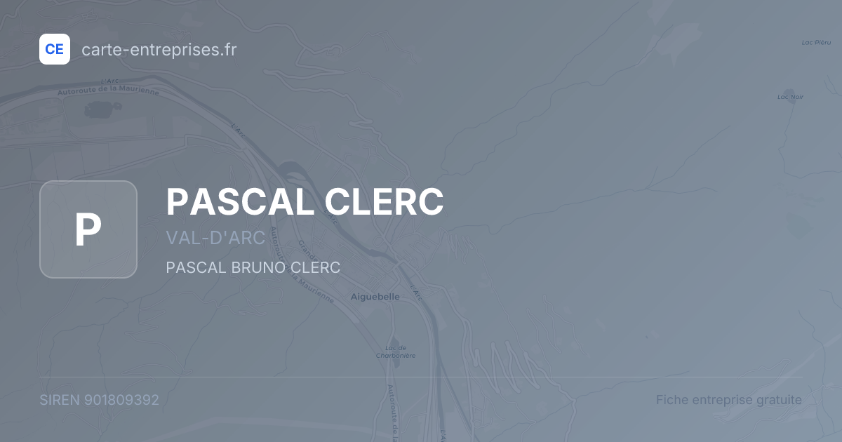 PASCAL CLERC — 901809392 — fiche entreprise