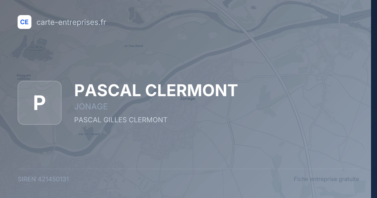 PASCAL CLERMONT — 421450131 — fiche entreprise