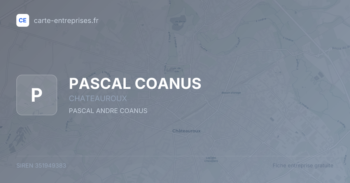 PASCAL COANUS — 351949383 — fiche entreprise