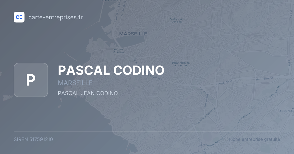 PASCAL CODINO — 517591210 — fiche entreprise