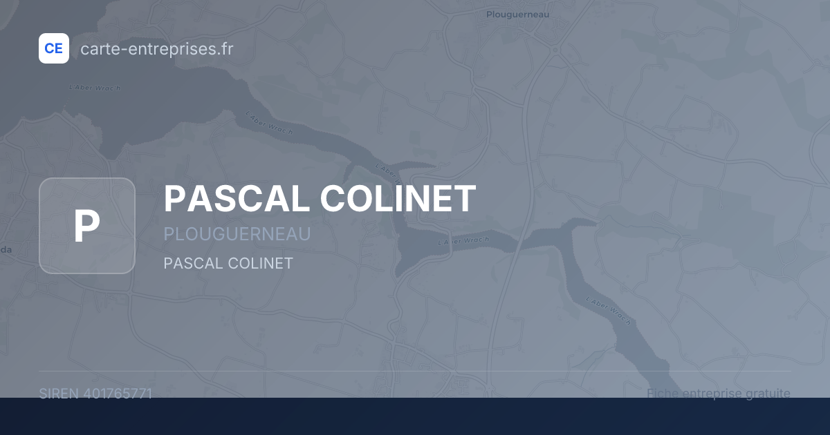 PASCAL COLINET — 401765771 — fiche entreprise