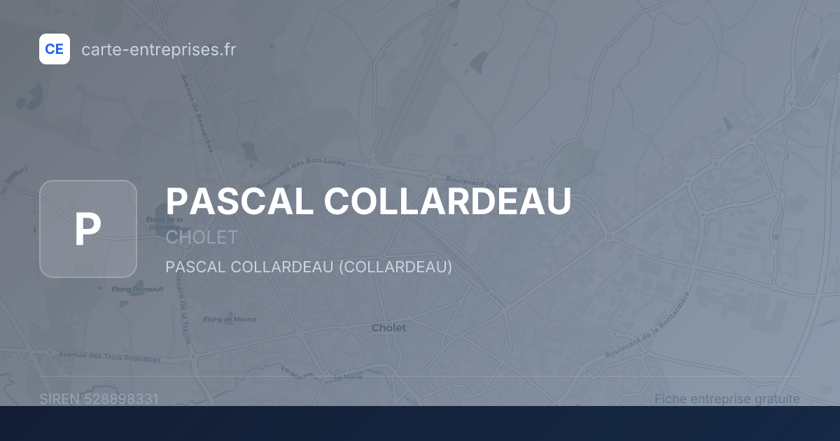 PASCAL COLLARDEAU — 528898331 — fiche entreprise
