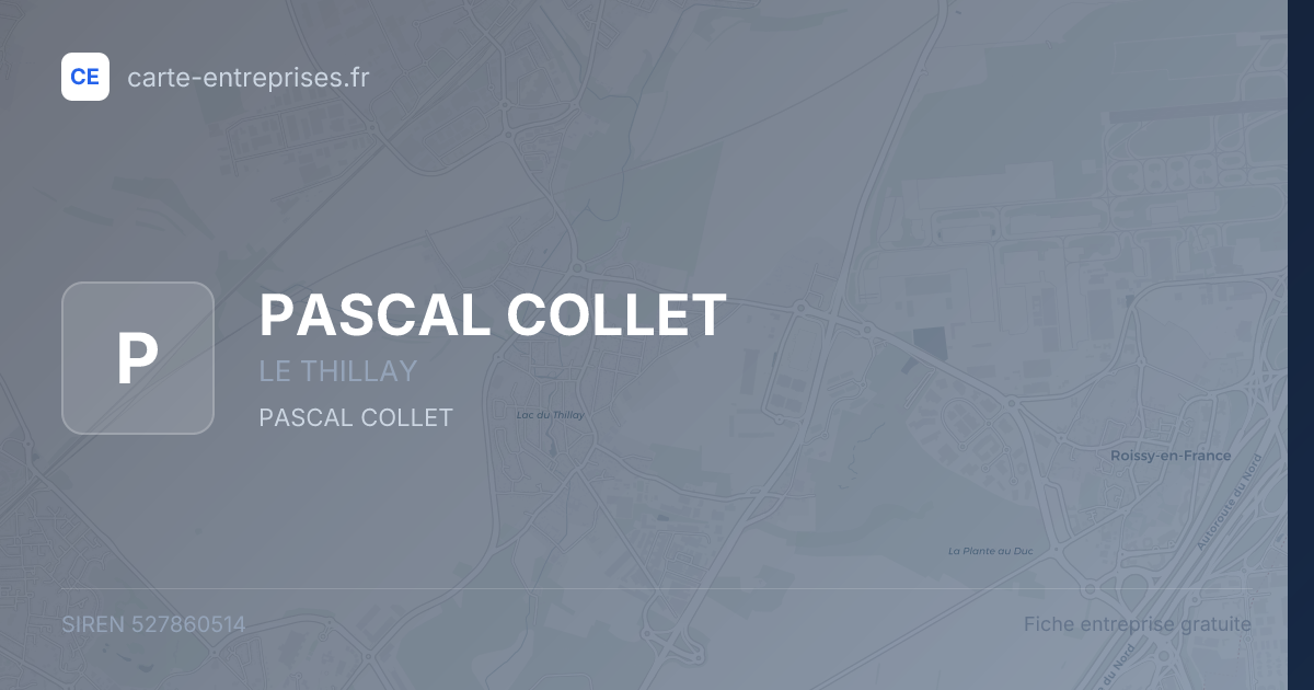 PASCAL COLLET — 527860514 — fiche entreprise