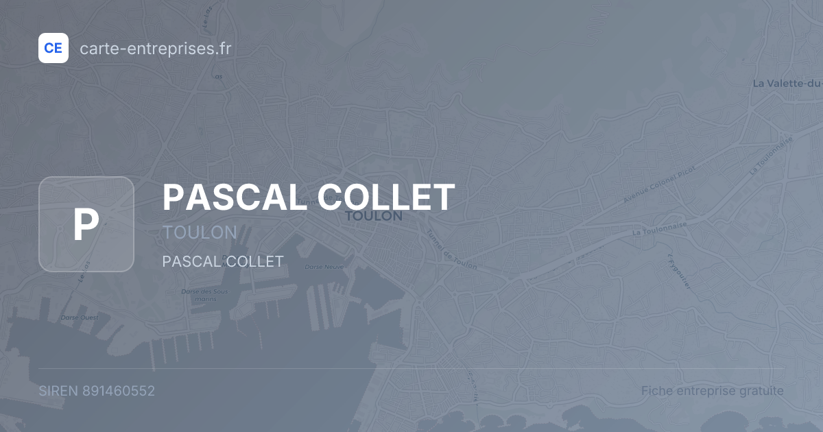 PASCAL COLLET — 891460552 — fiche entreprise