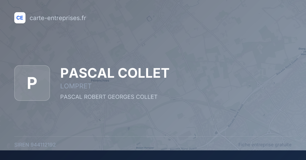 PASCAL COLLET — 944112192 — fiche entreprise