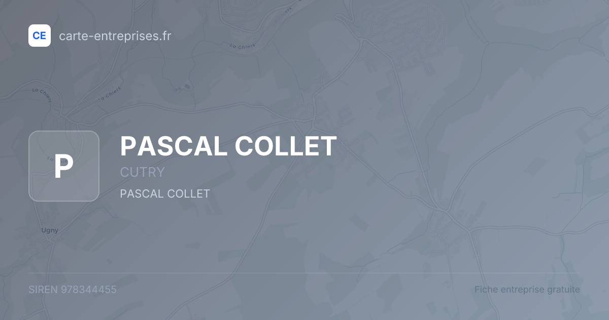 PASCAL COLLET — 978344455 — fiche entreprise