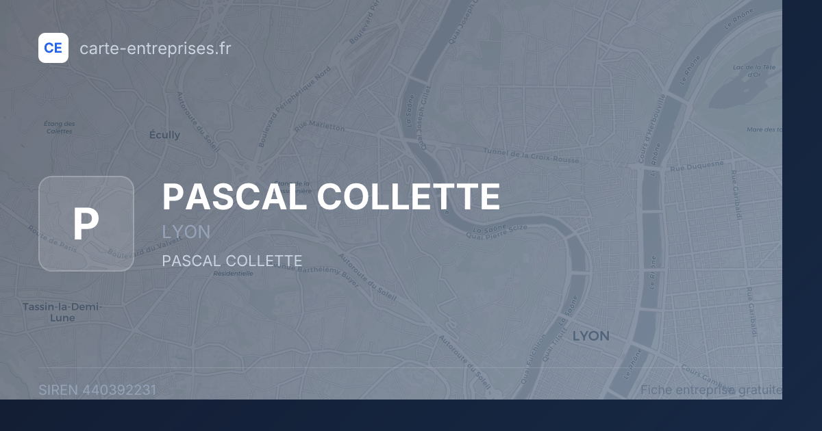 PASCAL COLLETTE — 440392231 — fiche entreprise