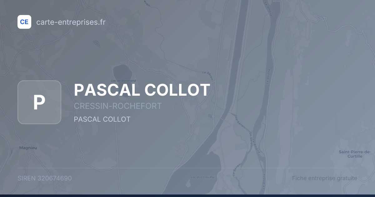 PASCAL COLLOT — 320674690 — fiche entreprise