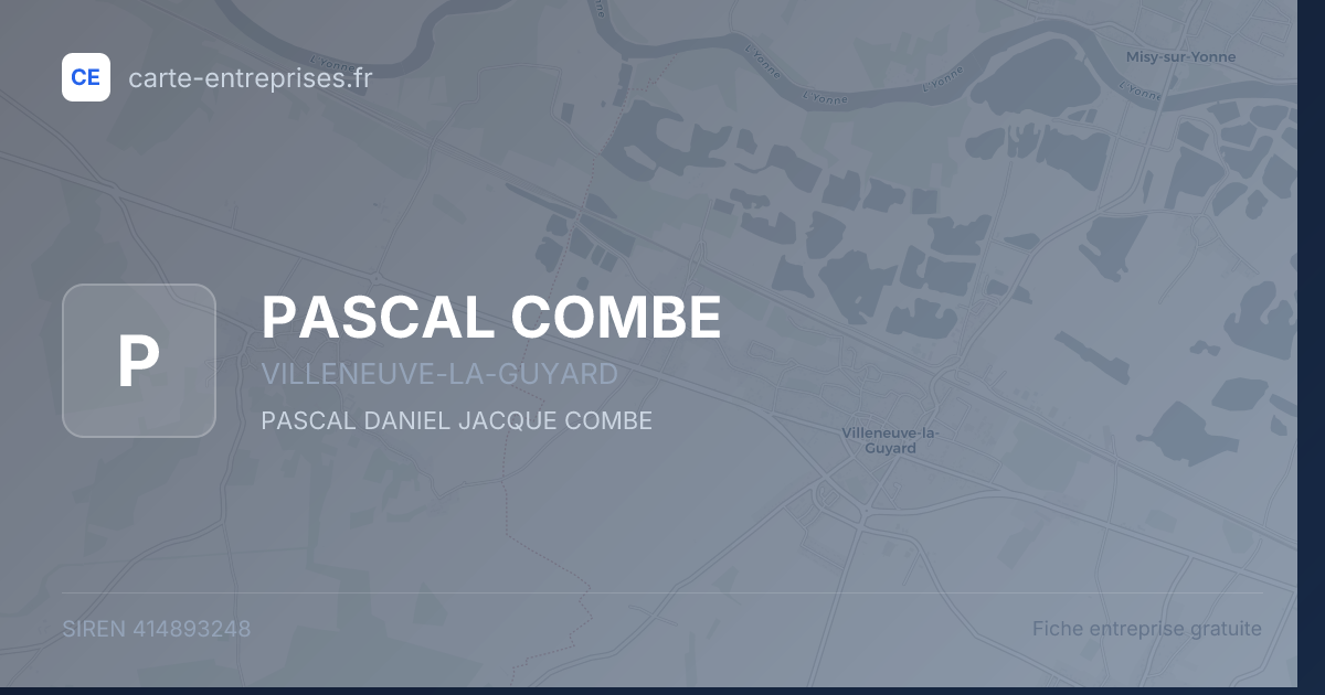 PASCAL COMBE — 414893248 — fiche entreprise