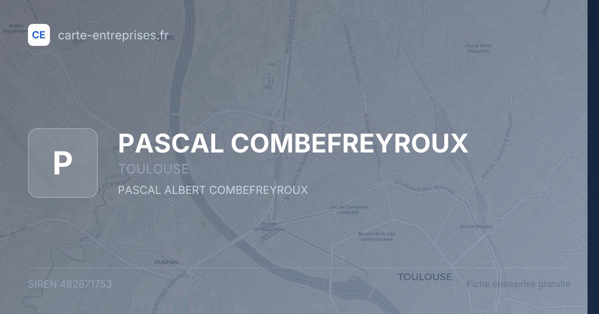 PASCAL COMBEFREYROUX — 482871753 — fiche entreprise