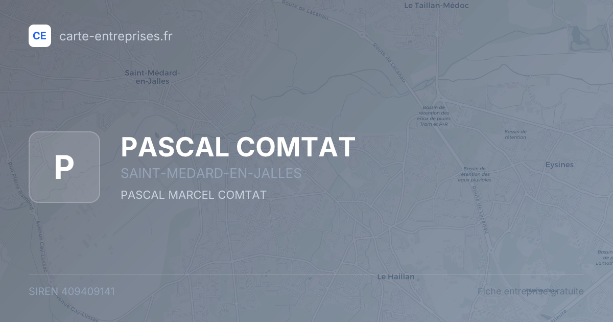 PASCAL COMTAT — 409409141 — fiche entreprise