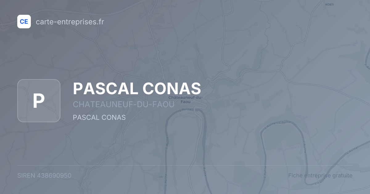 PASCAL CONAS — 438690950 — fiche entreprise