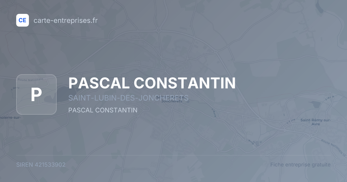 PASCAL CONSTANTIN — 421533902 — fiche entreprise