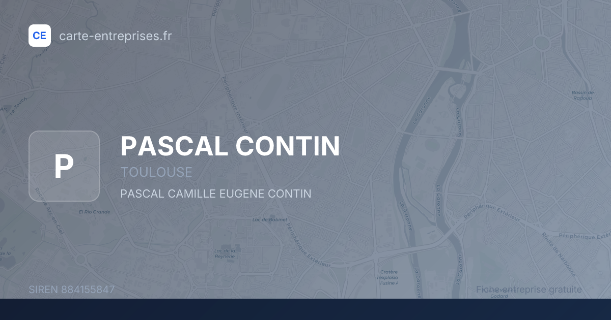 PASCAL CONTIN — 884155847 — fiche entreprise