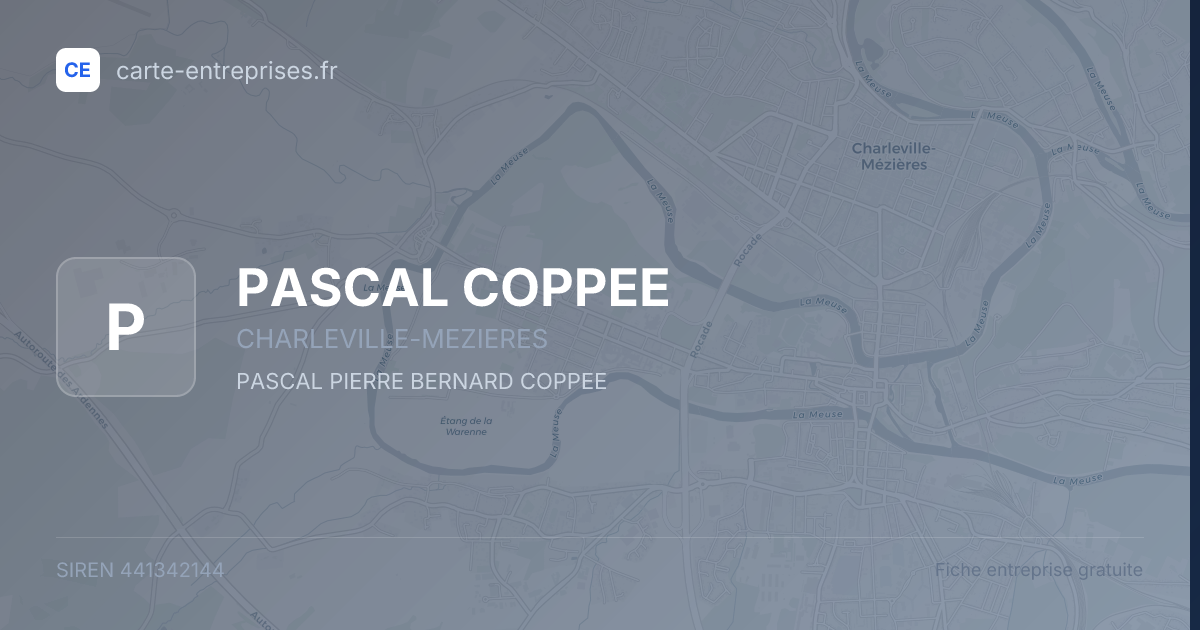 PASCAL COPPEE — 441342144 — fiche entreprise