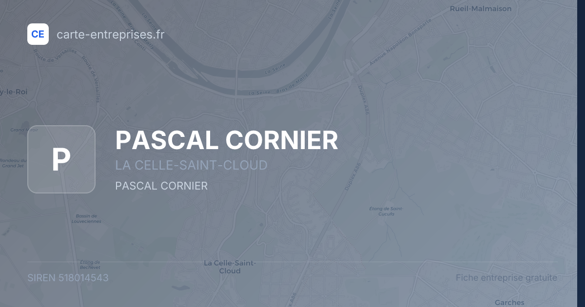 PASCAL CORNIER — 518014543 — fiche entreprise