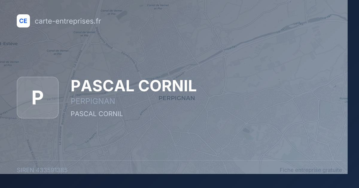 PASCAL CORNIL — 433591385 — fiche entreprise