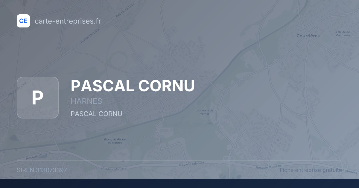 PASCAL CORNU — 313073397 — fiche entreprise