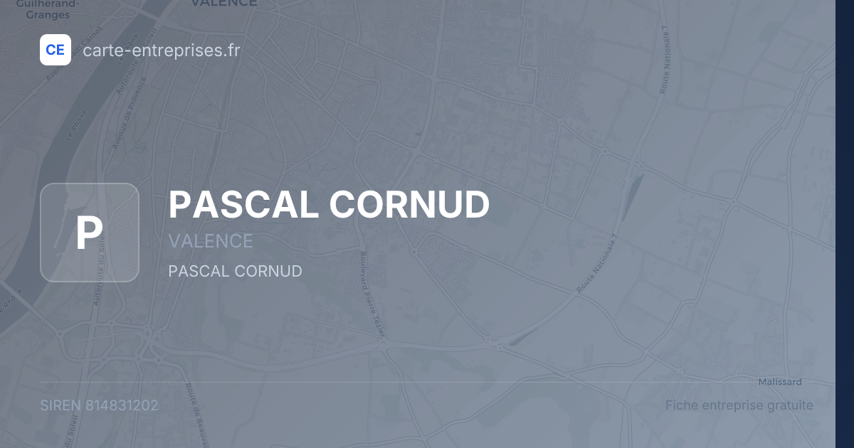 PASCAL CORNUD — 814831202 — fiche entreprise