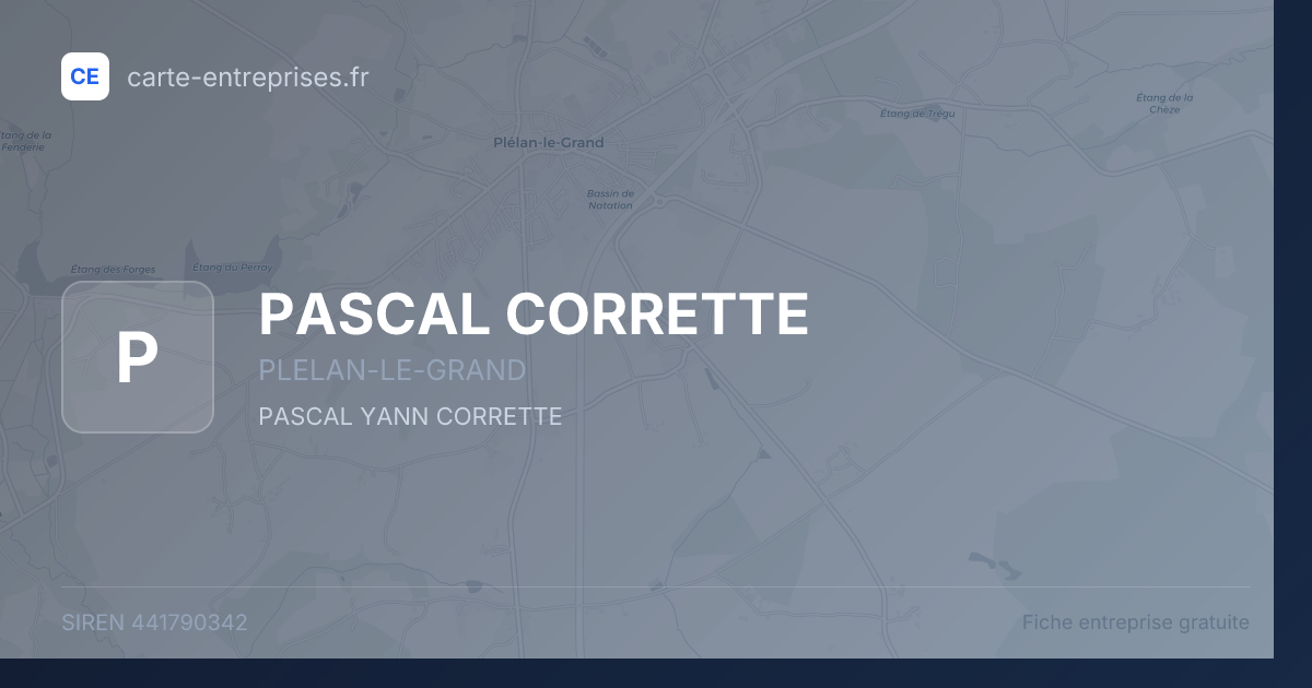PASCAL CORRETTE — 441790342 — fiche entreprise