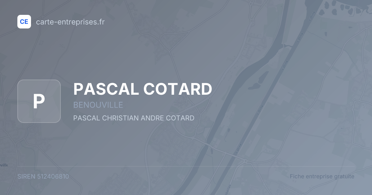 PASCAL COTARD — 512406810 — fiche entreprise