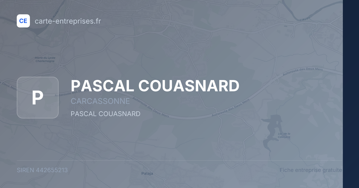 PASCAL COUASNARD — 442655213 — fiche entreprise