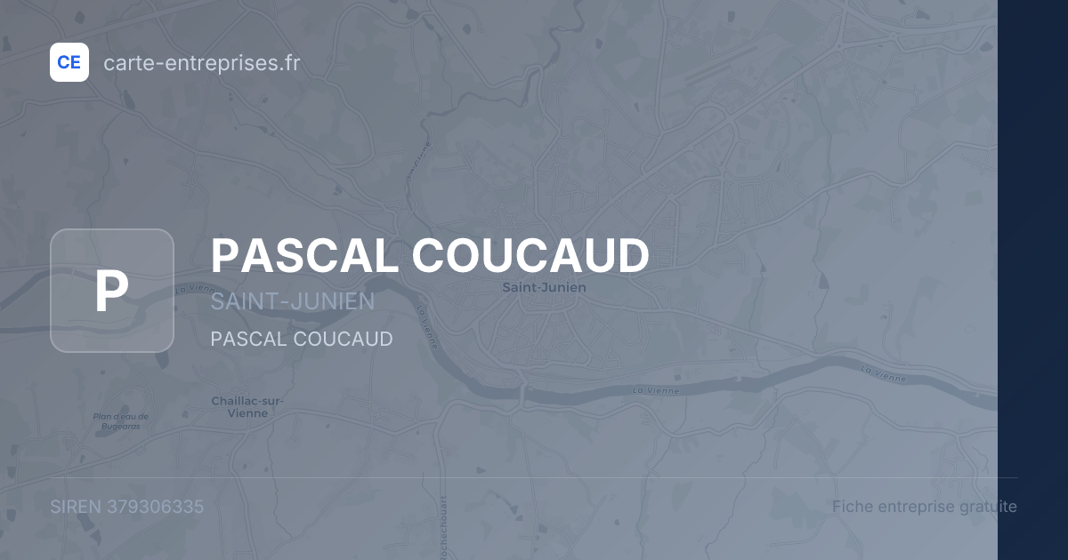 PASCAL COUCAUD — 379306335 — fiche entreprise