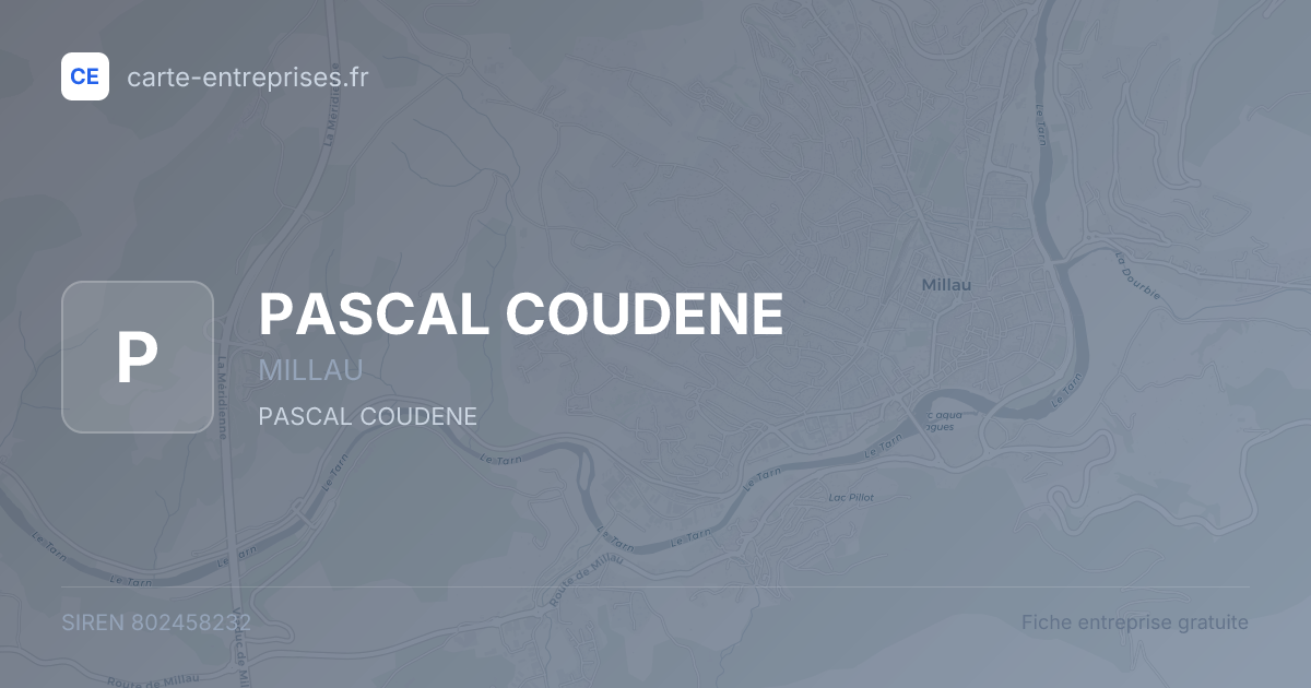 PASCAL COUDENE — 802458232 — fiche entreprise