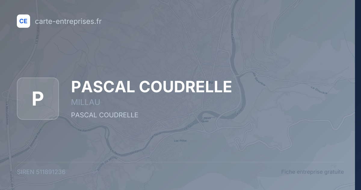 PASCAL COUDRELLE — 511891236 — fiche entreprise