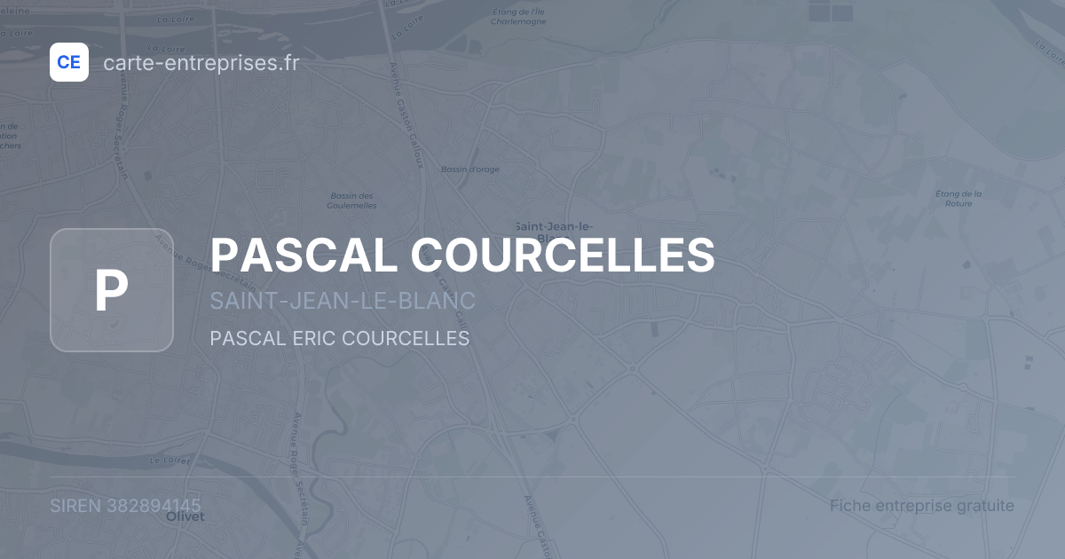 PASCAL COURCELLES — 382894145 — fiche entreprise