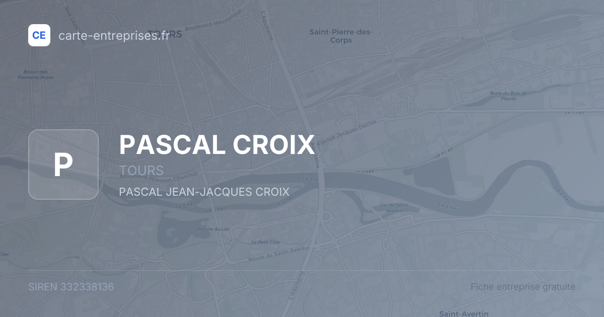 PASCAL CROIX — 332338136 — fiche entreprise