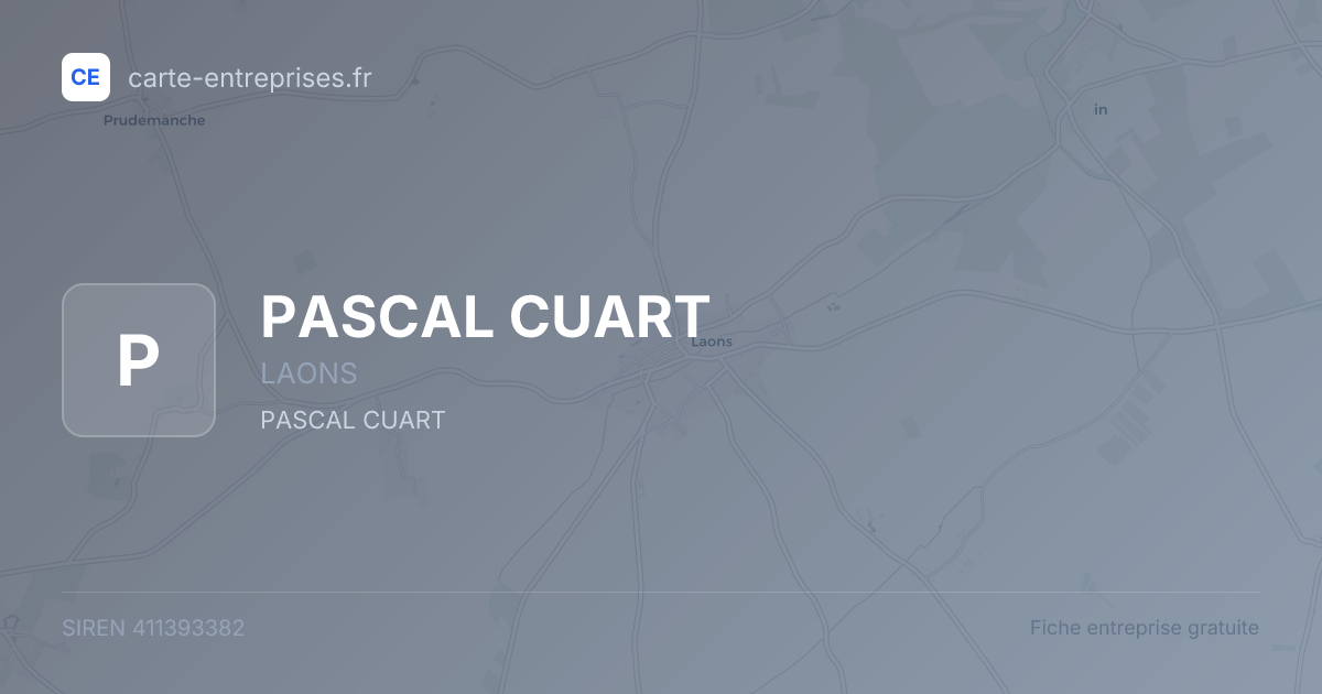 PASCAL CUART — 411393382 — fiche entreprise