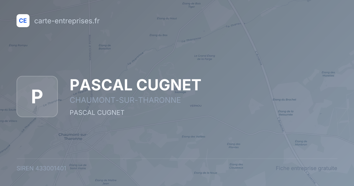 PASCAL CUGNET — 433001401 — fiche entreprise