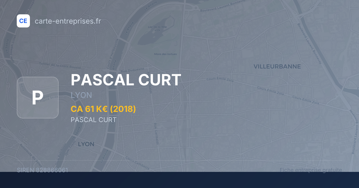 PASCAL CURT — 828866061 — fiche entreprise