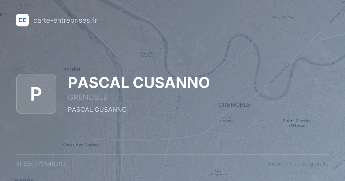 PASCAL CUSANNO — 779545300 — fiche entreprise
