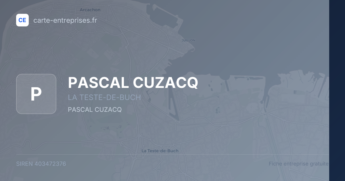 PASCAL CUZACQ — 403472376 — fiche entreprise