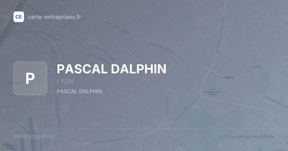 PASCAL DALPHIN — 329830616 — fiche entreprise