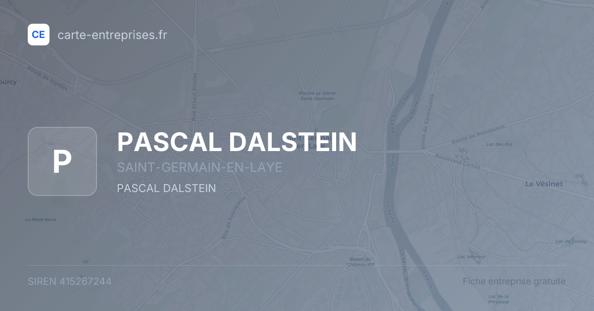 PASCAL DALSTEIN — 415267244 — fiche entreprise
